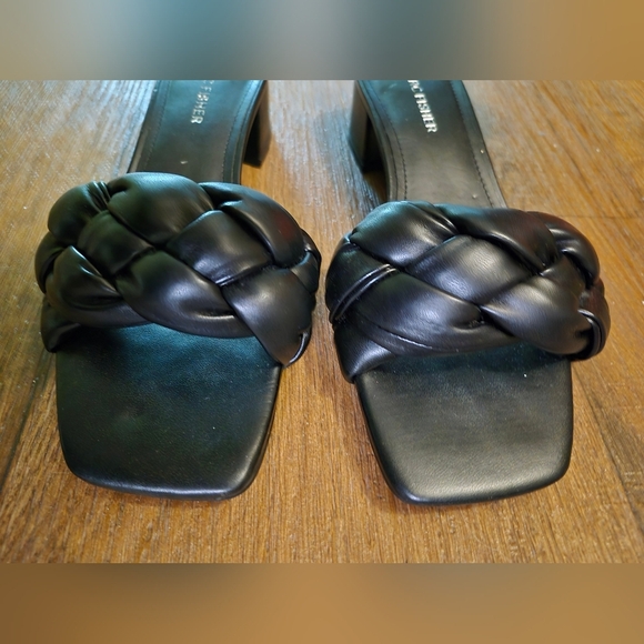 Marc Fisher Black Braided Women's Heels - Picture 6 of 7